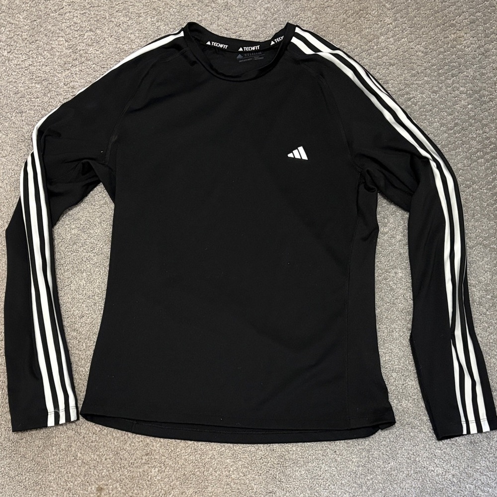 Adidas Black Techfit Top Boys XL